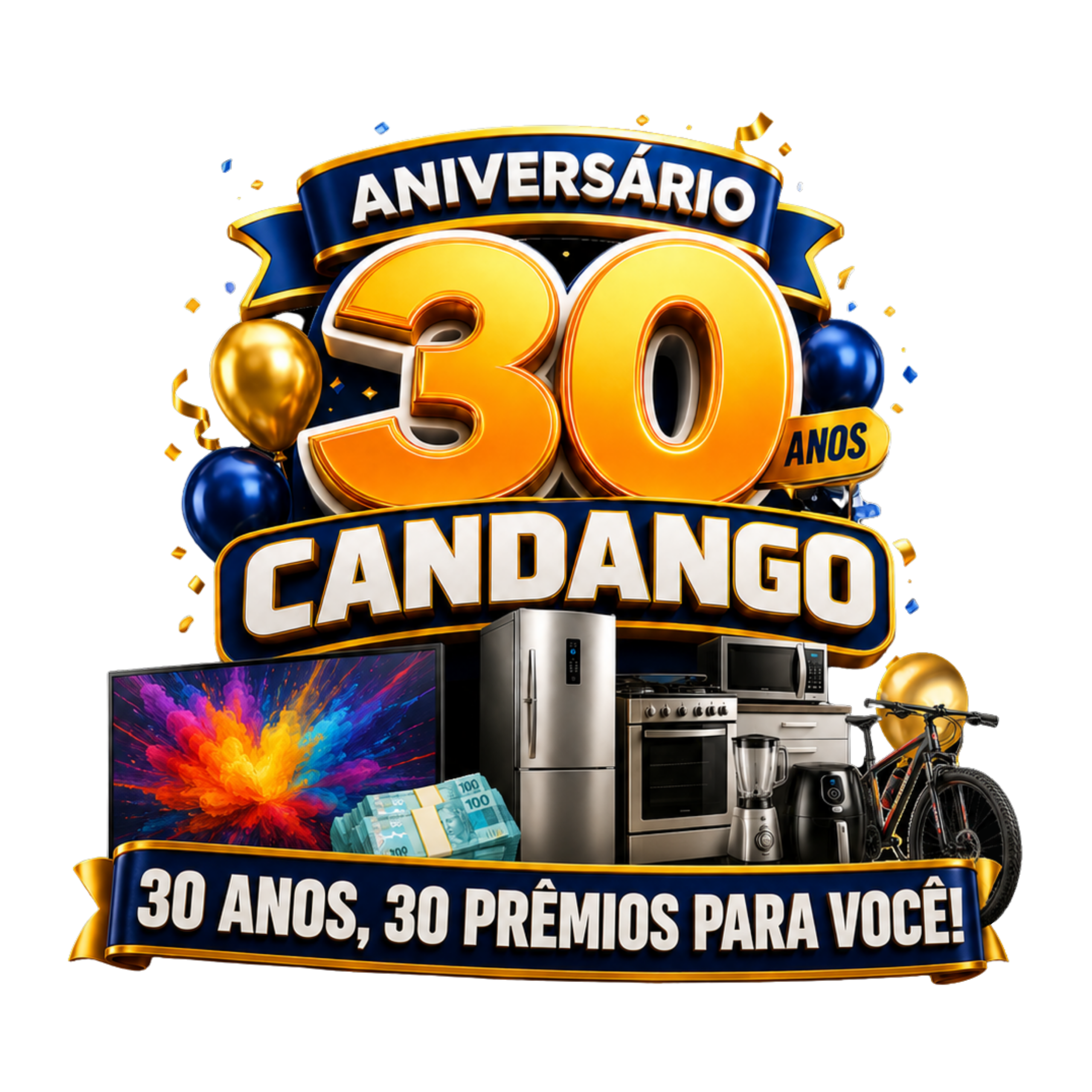 Aniversário 30 Anos Candango – 30 Anos, 30 Prêmios para Você!